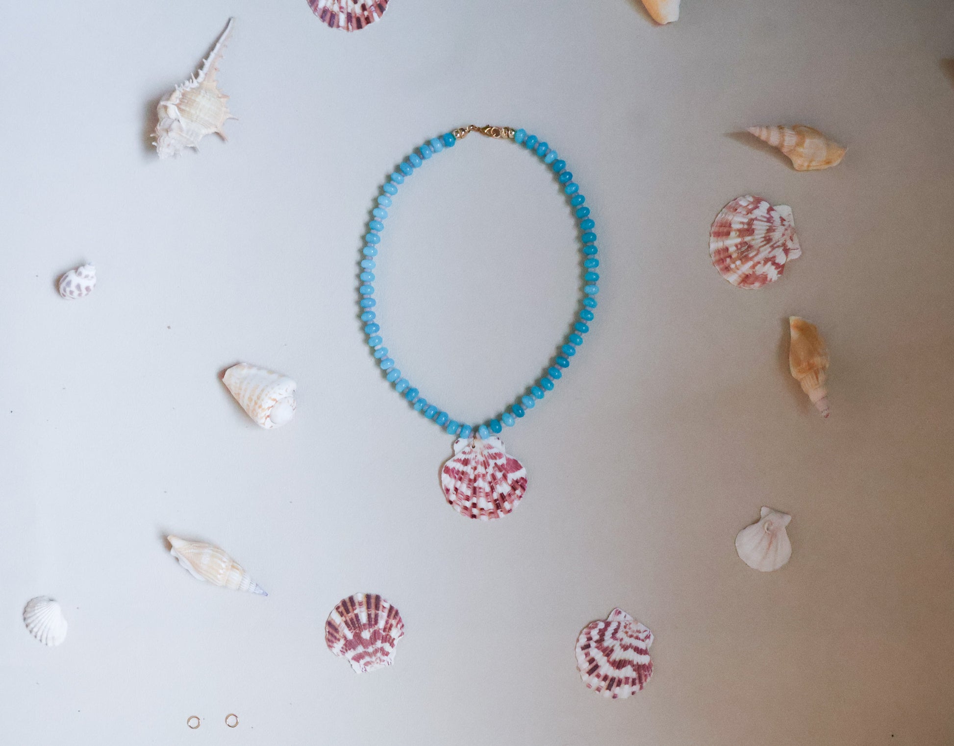 beaded shell necklace