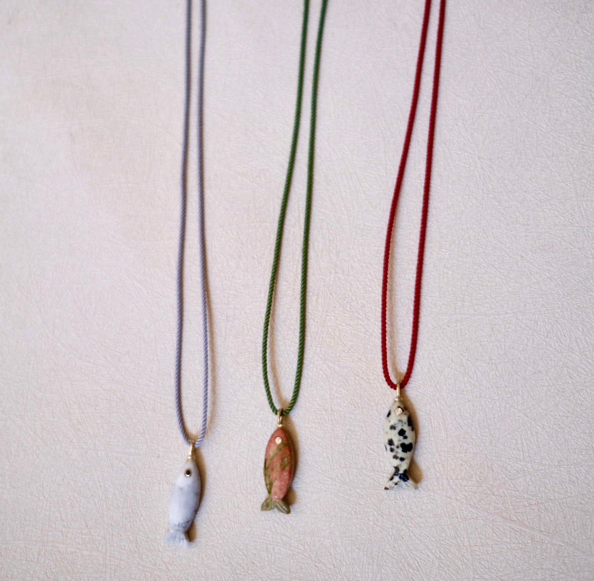 GEMSTONE FISH NECKLACE