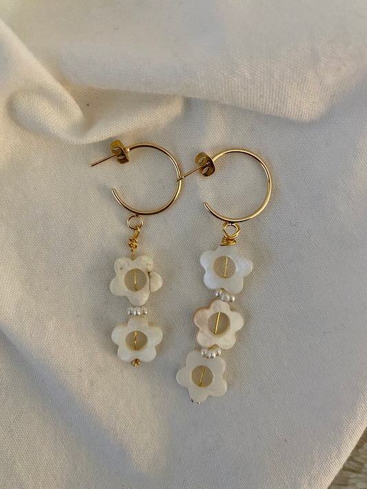 Pearl Fleur Earrings